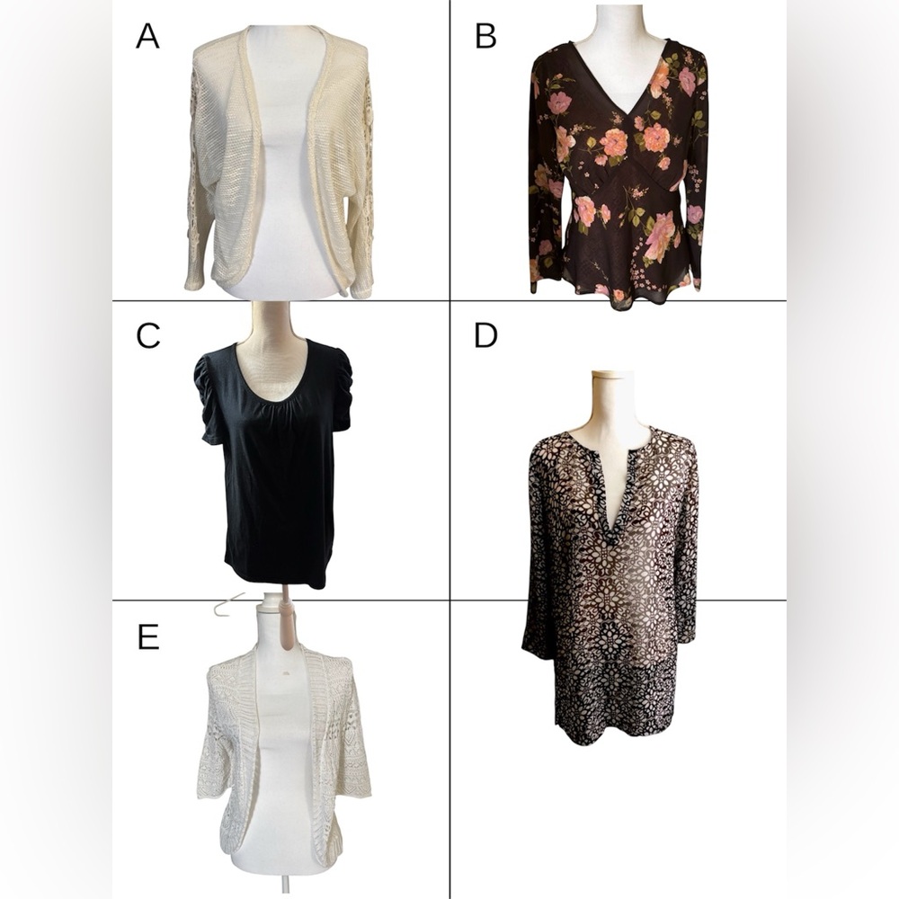 Bundle of Five Women’s Tops/Sweaters Size Medium